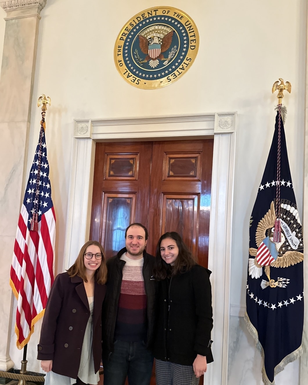 Josh and pals on a White House tour. 