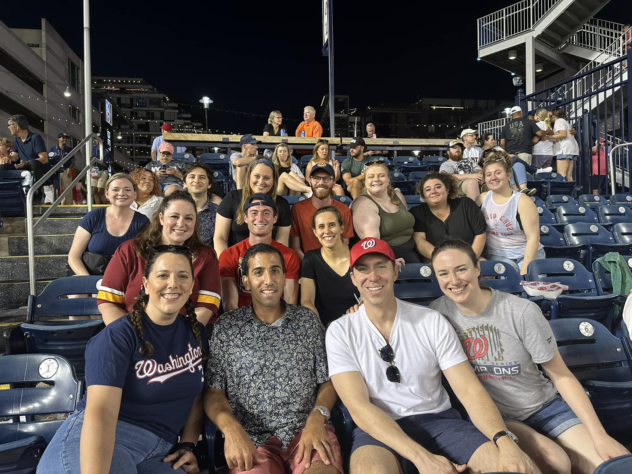 Rebecca and friends at a Nats game!