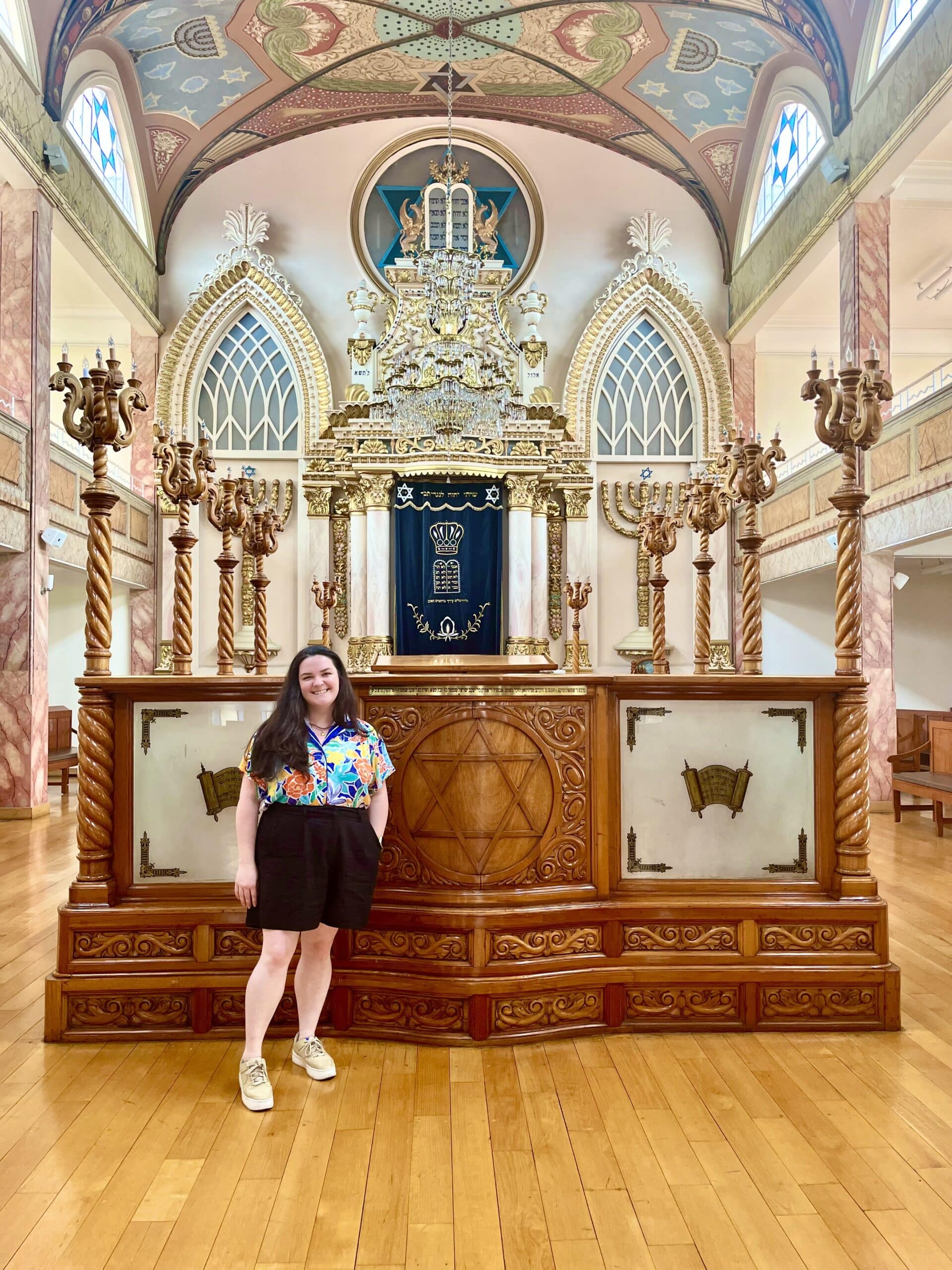 Sarah at the bimah. 