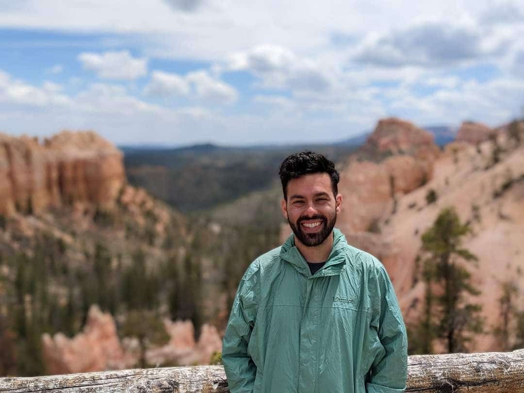 Eric on a scenic overlook.