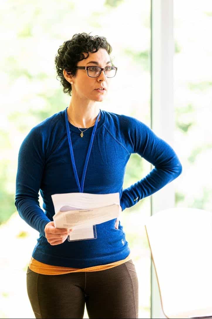 Adrienne leading a Beyond the Tent cohort.