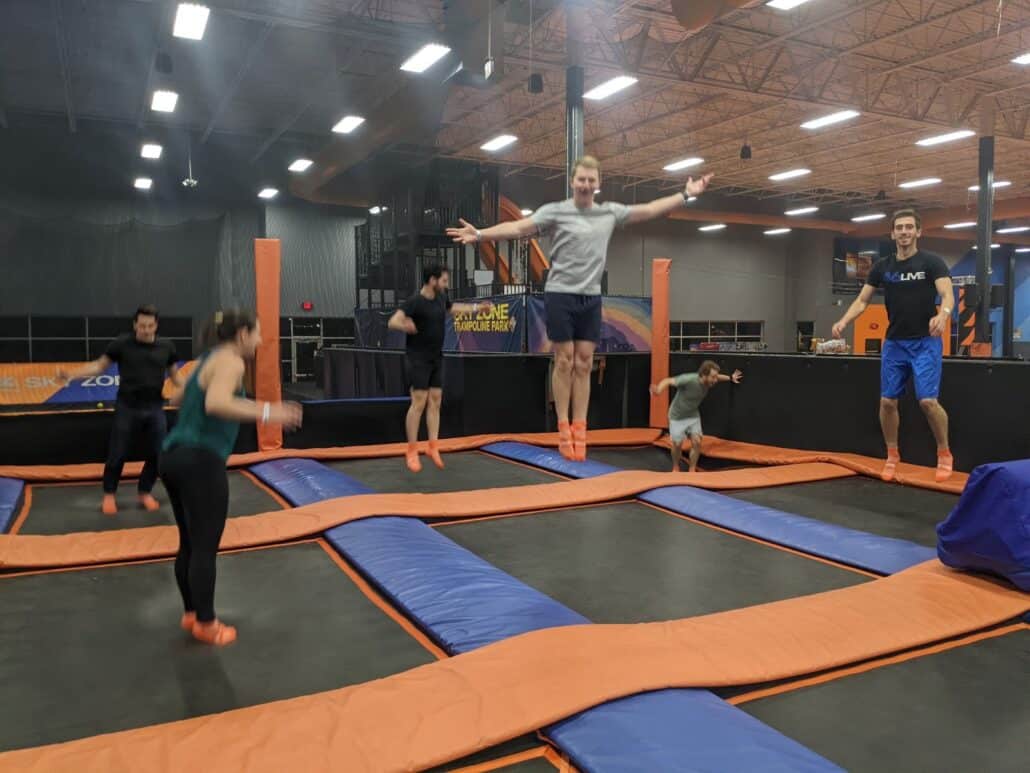 MoHo Arlington at a trampoline park.