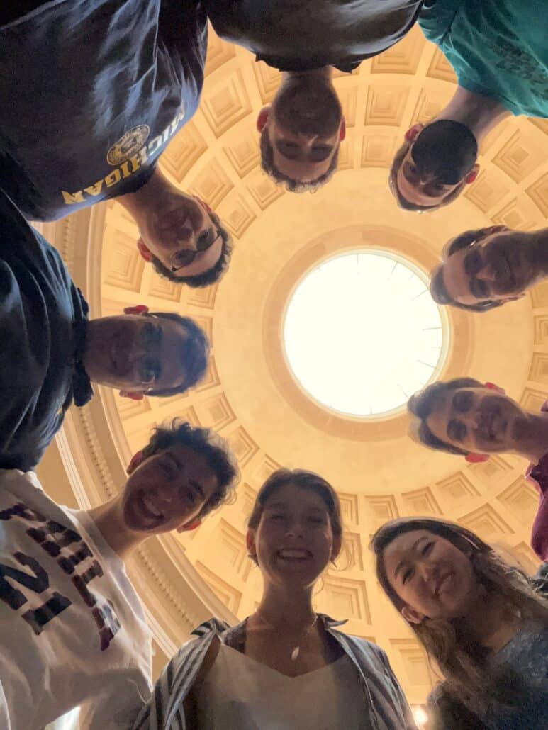 Menachem and others in the US Capitol.