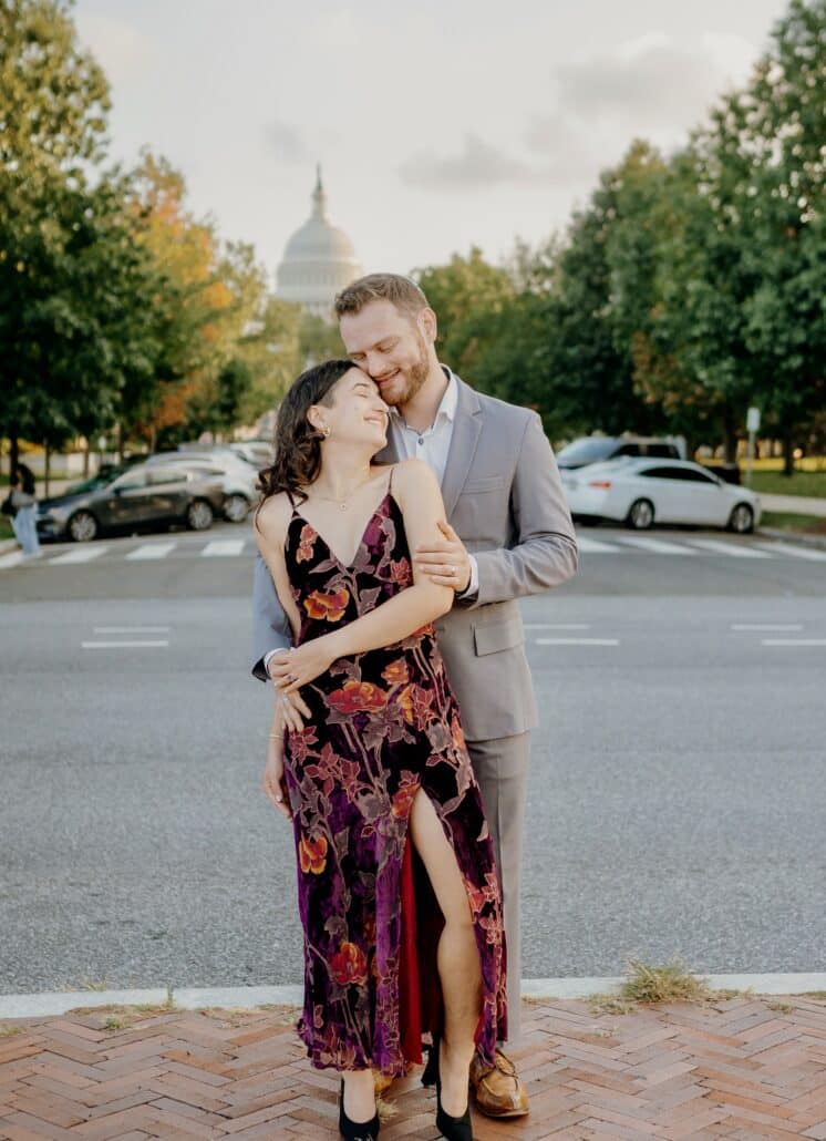 Miriam and her fiancee in DC.