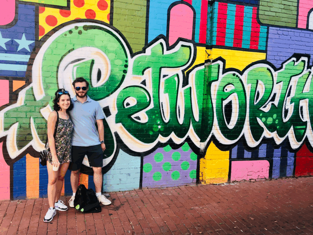 Miriam and her fiancee in Petworth.