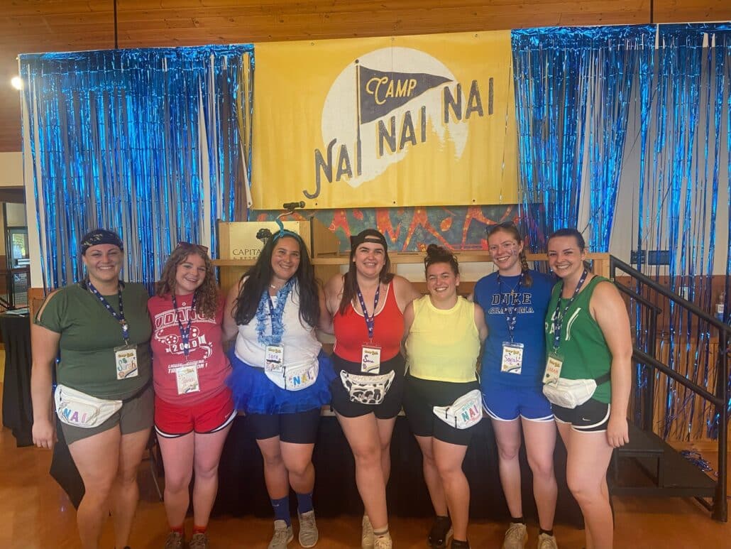 Sara and friends at Camp Nai.