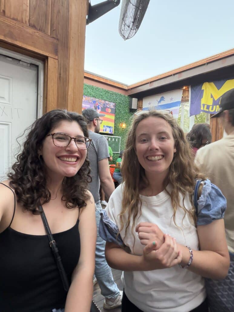 Kate and a friend.