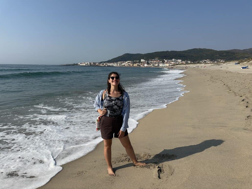 Kate at the beach.