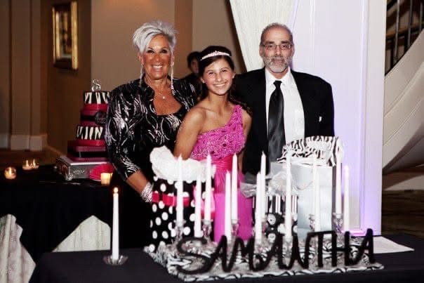 Samantha at her bat mitzvah.