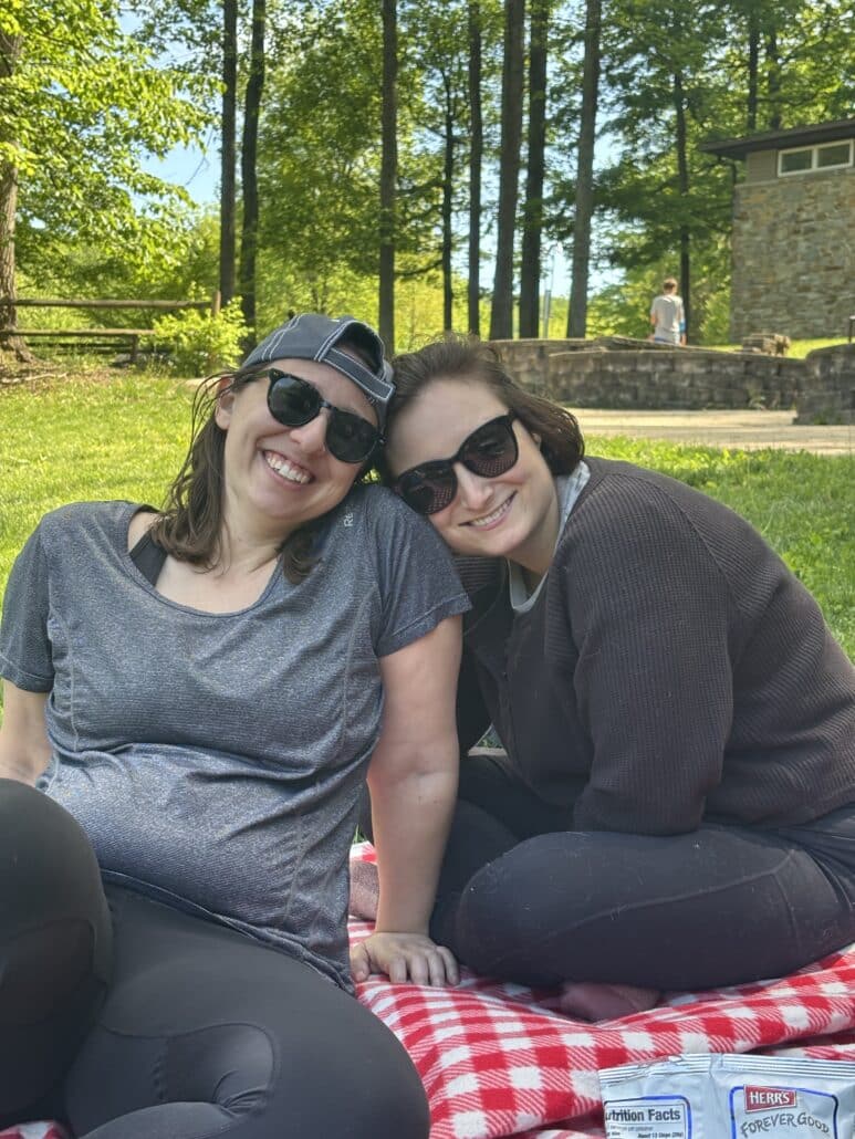 Juliet and a friend at the park.