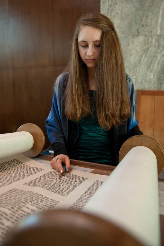 Lily at her bat mitzvah.