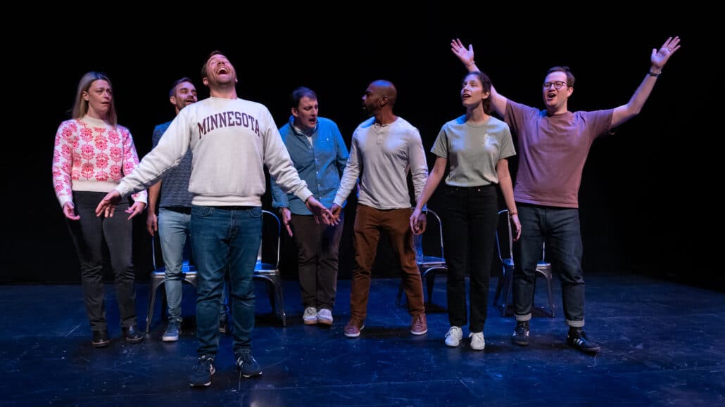 David and his improv group.