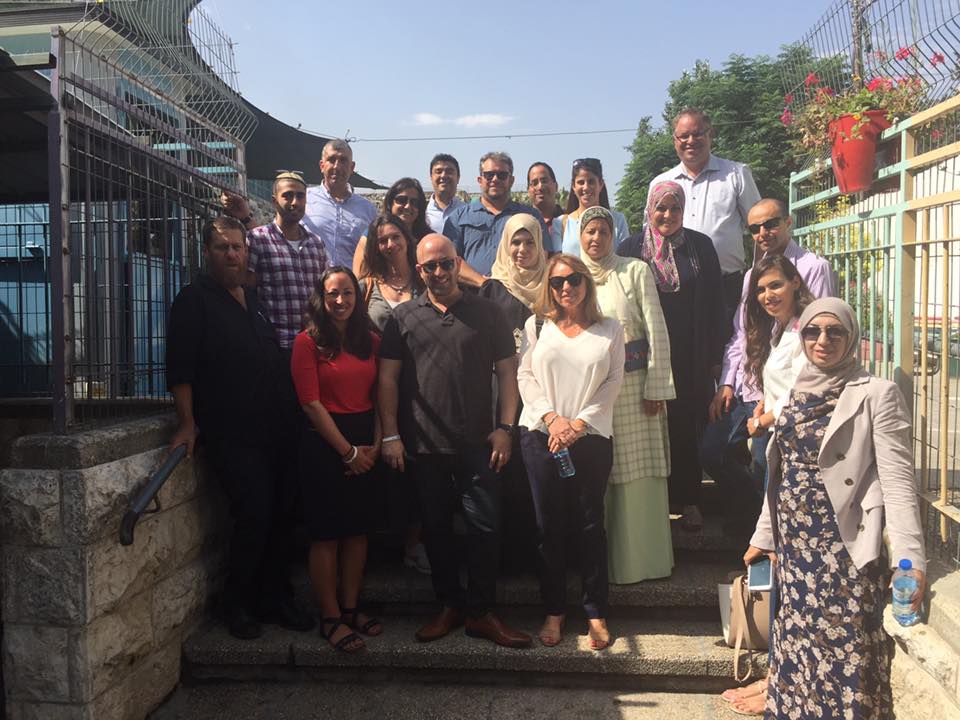 Debra and her TALMA group in the West Bank.