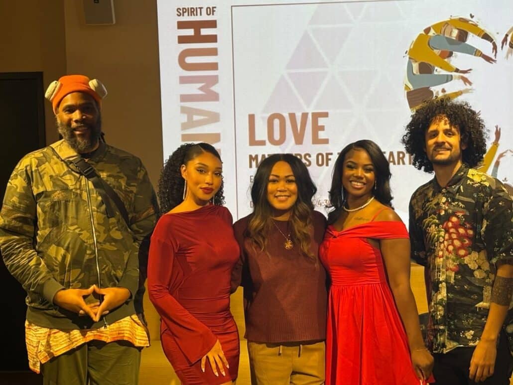 Dee and others at Spirit of Humanity.