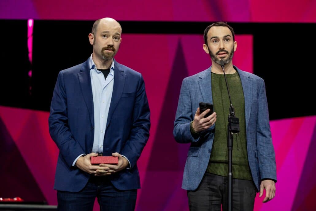 Brandon and his brother.