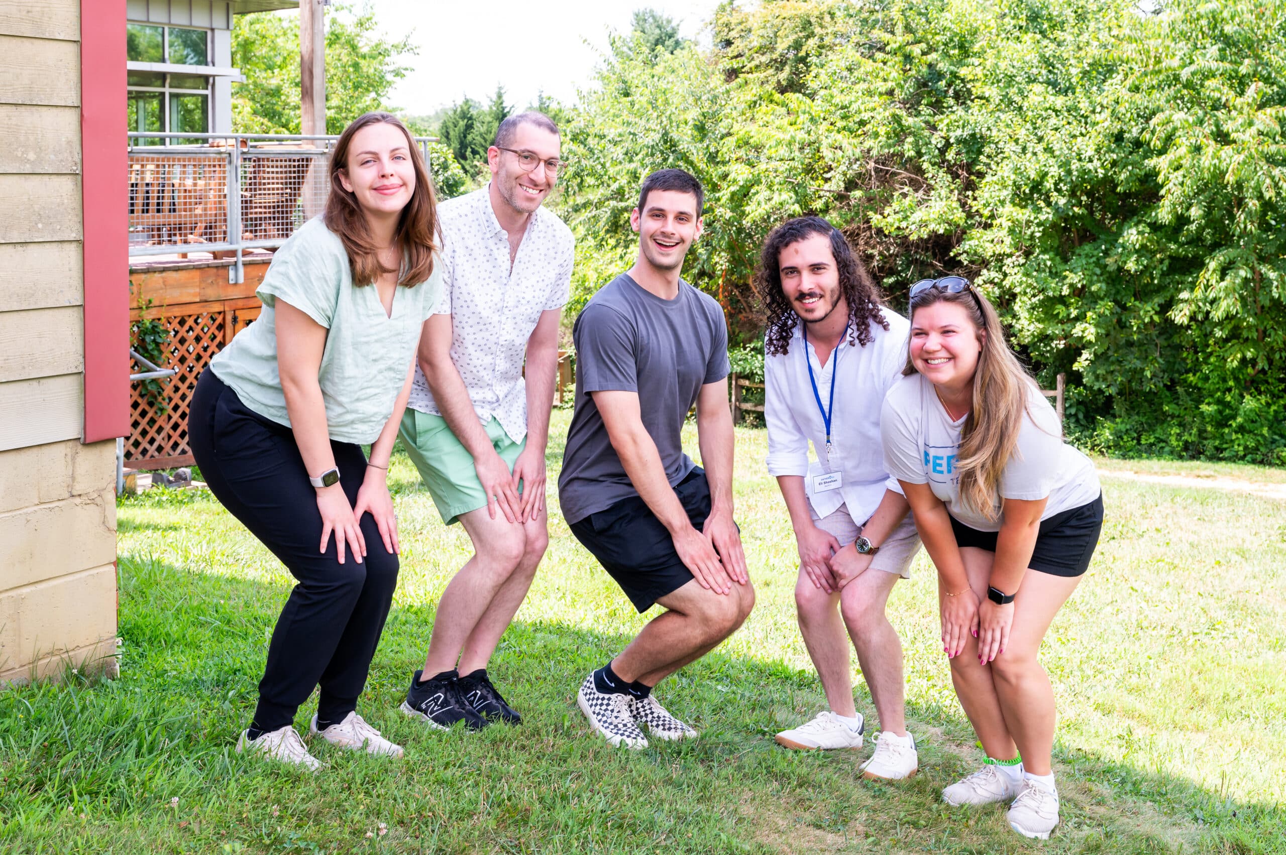 Natalie, Ethan, and their small group at Beyond the Tent.