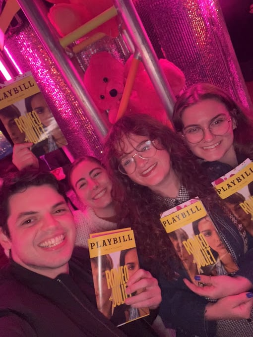 Daniel and friends on Broadway.