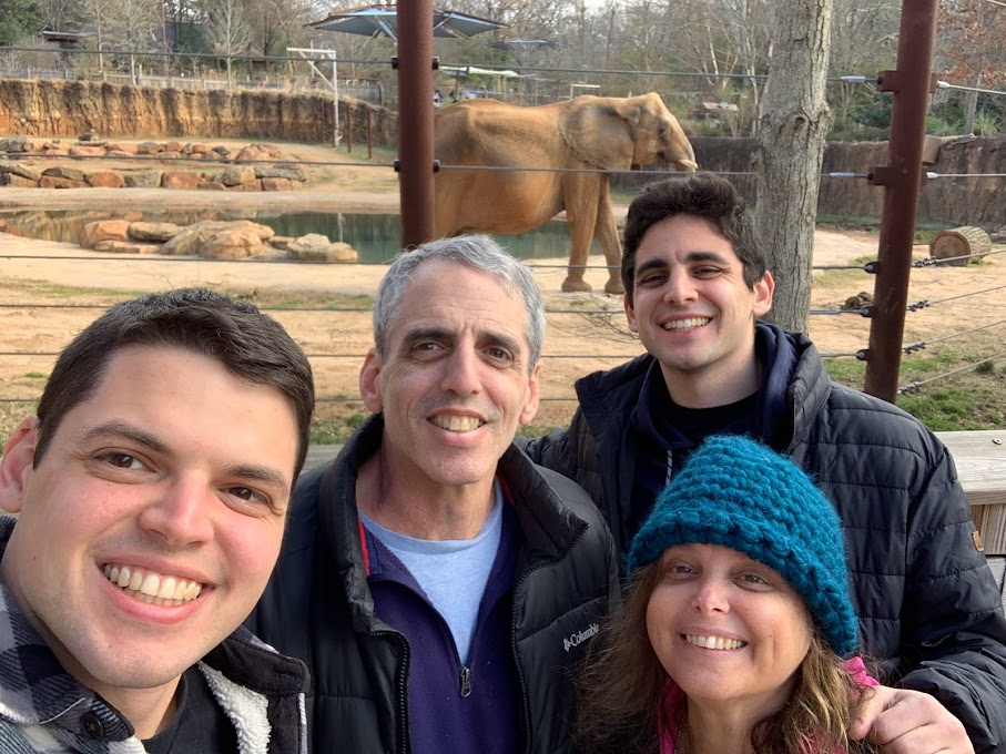 Daniel and family at the zoo.