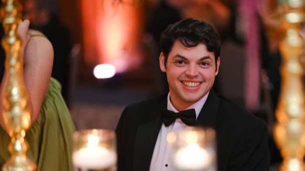 Daniel in a tux.