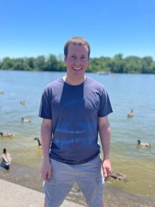 Steve at a lake.