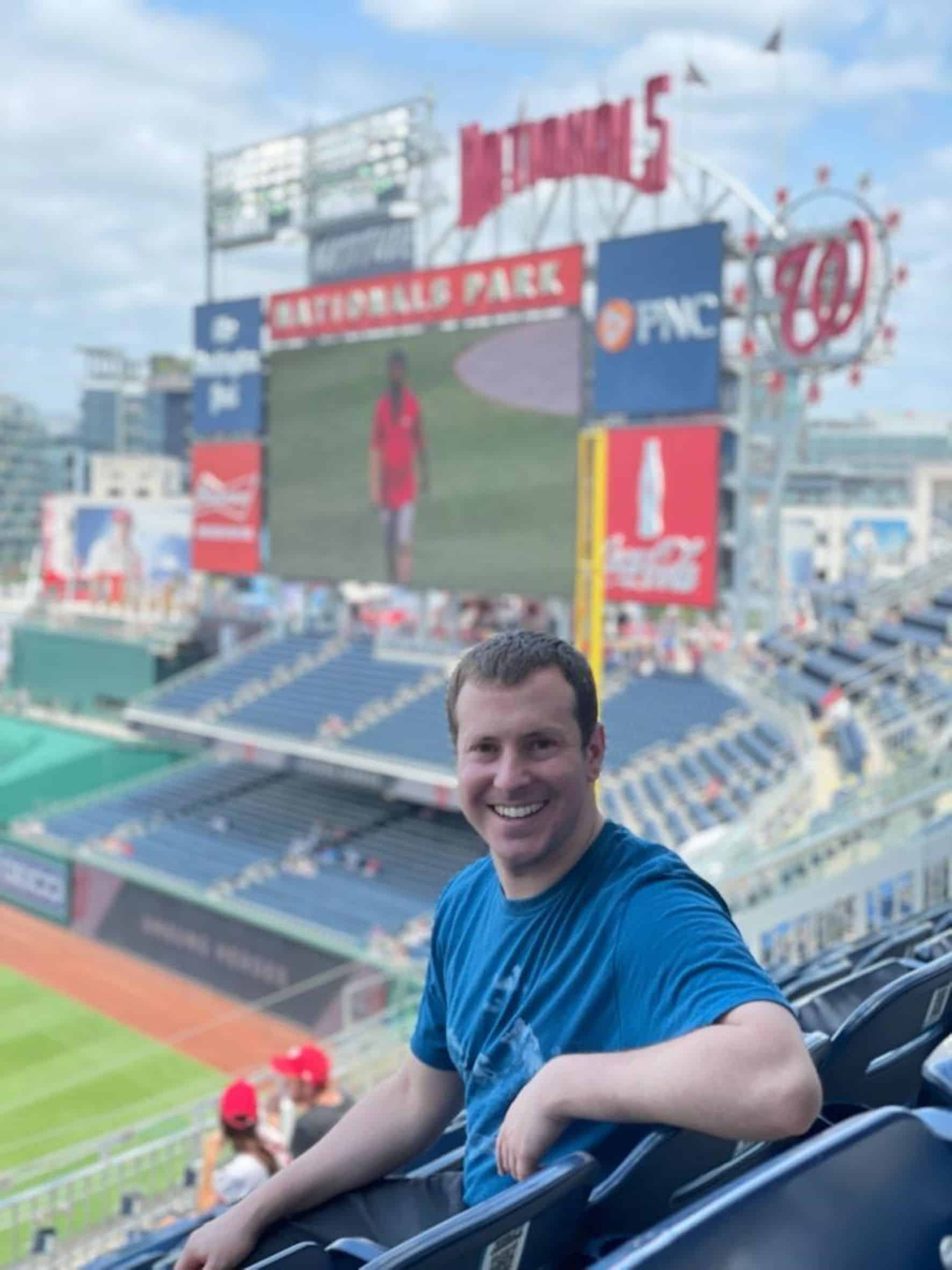 Steve at a Nats game.