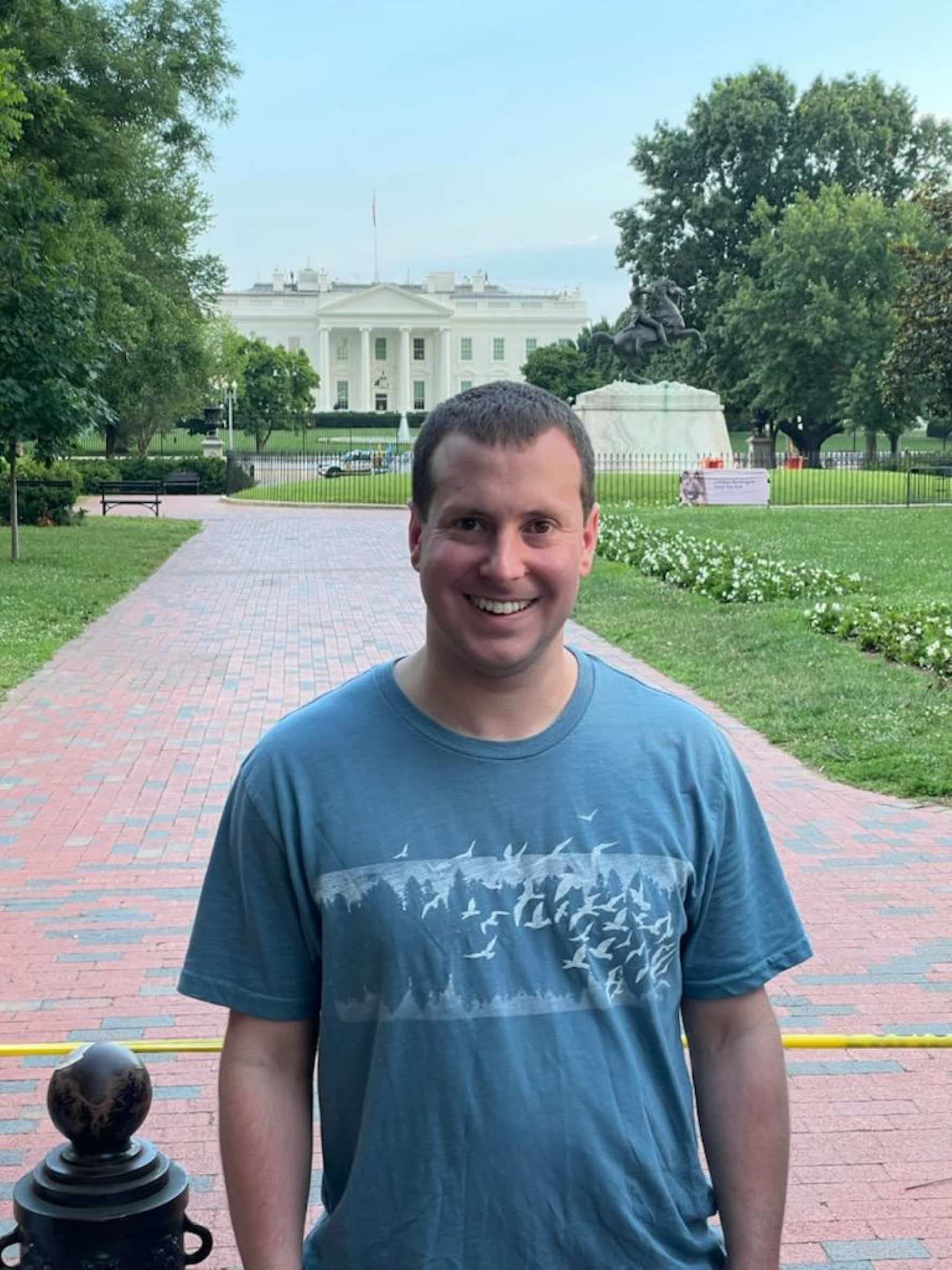 Steve near the White House.