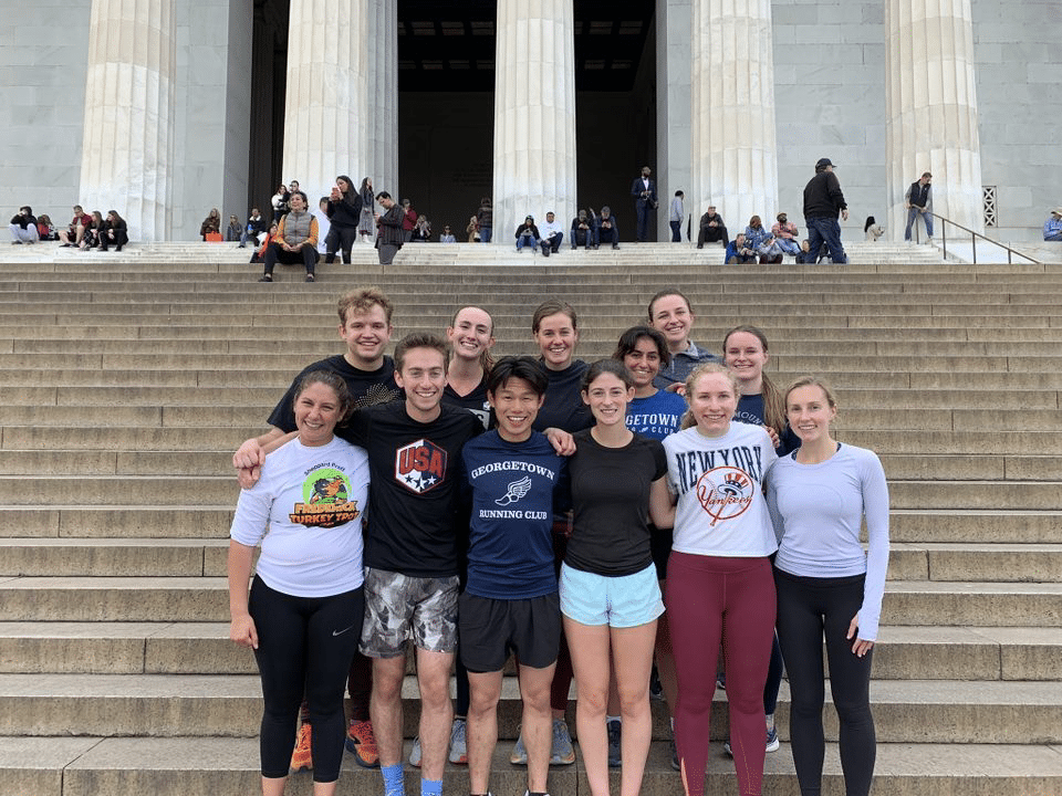 Matt and friends on the National Mall.