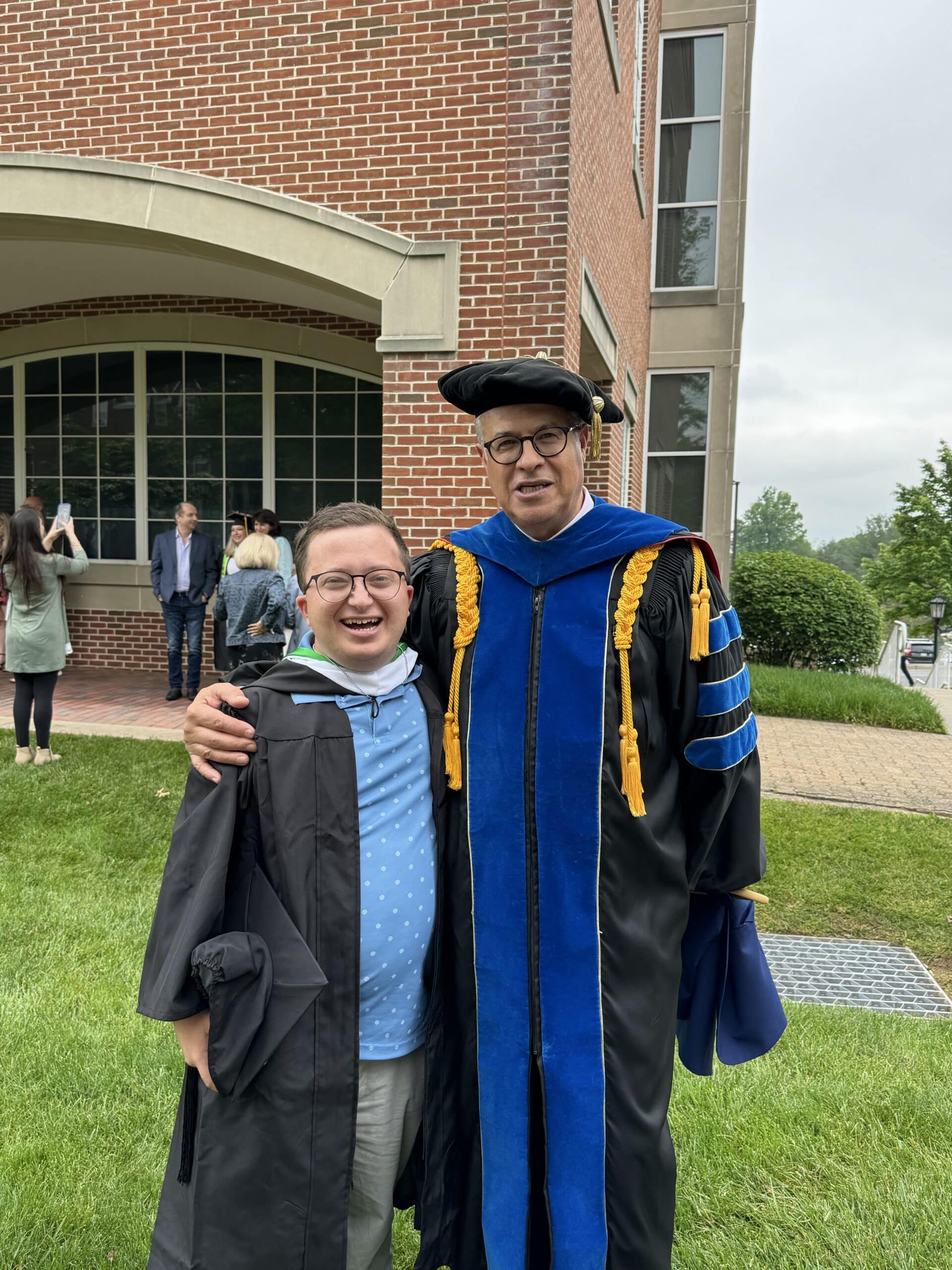Jeremy at college graduation.