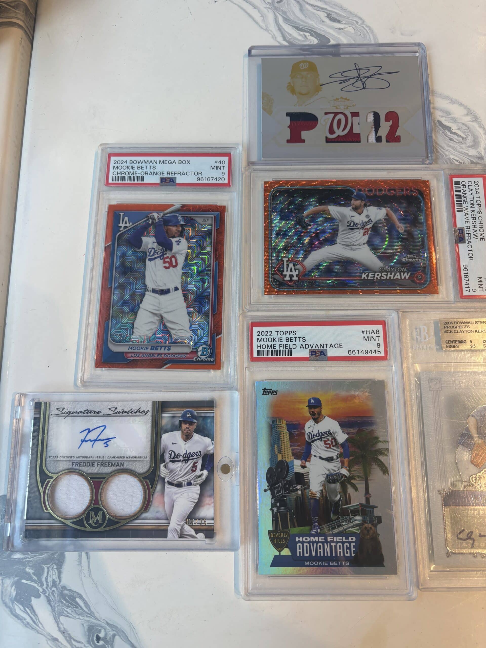 Jeremy's baseball cards.
