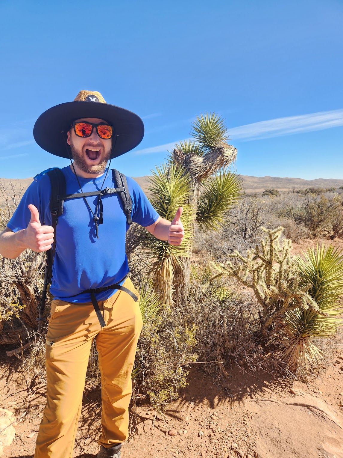 Eli in the desert.