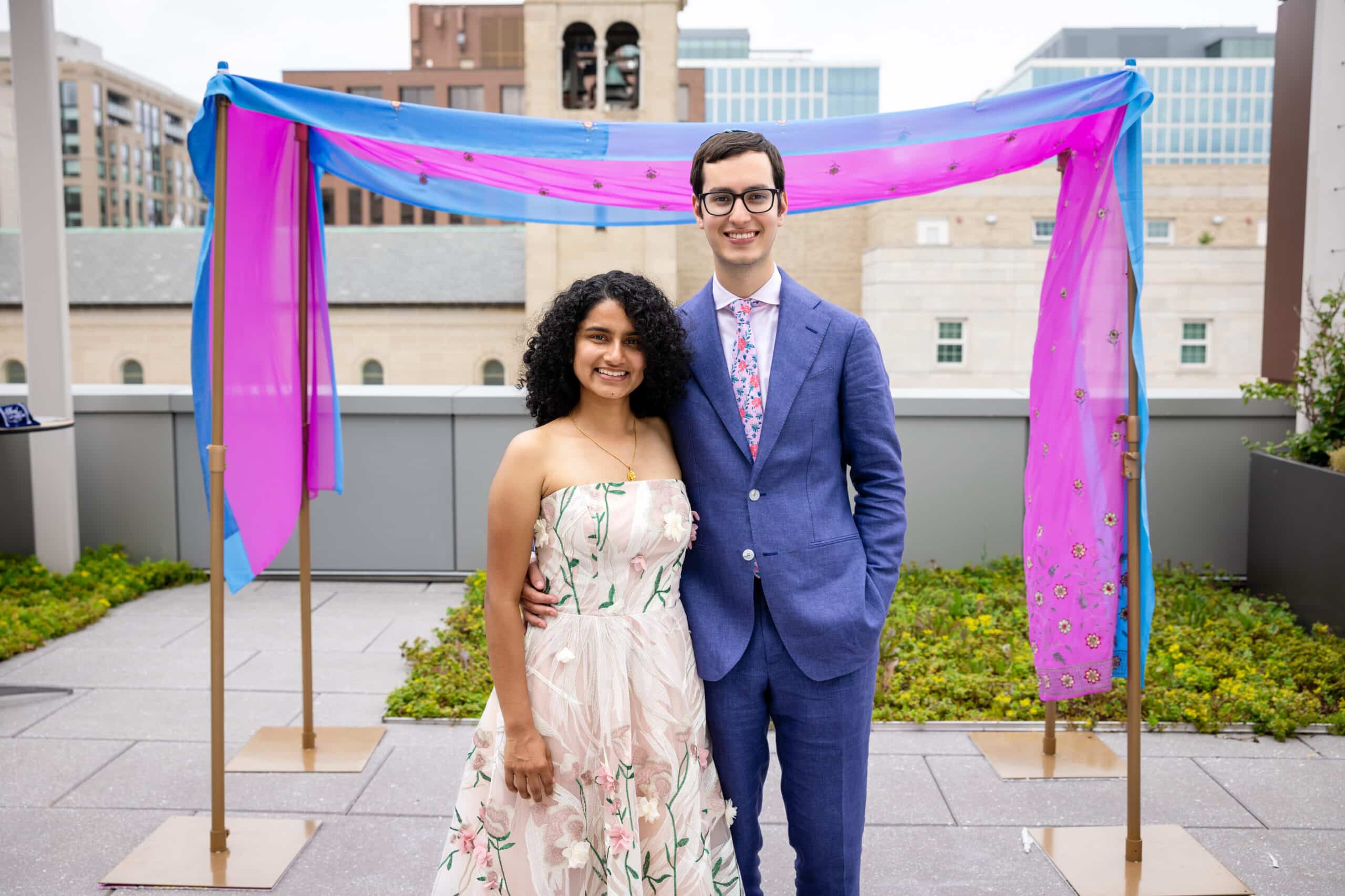 Sam at a wedding.