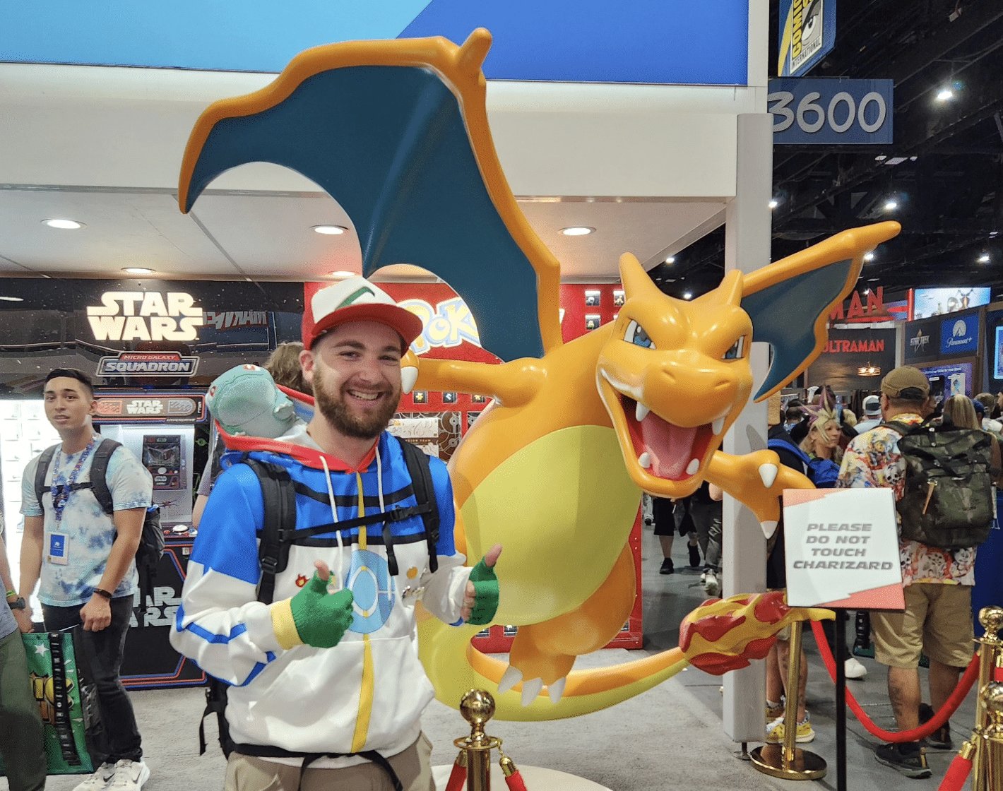 Eli at a Pokemon store.