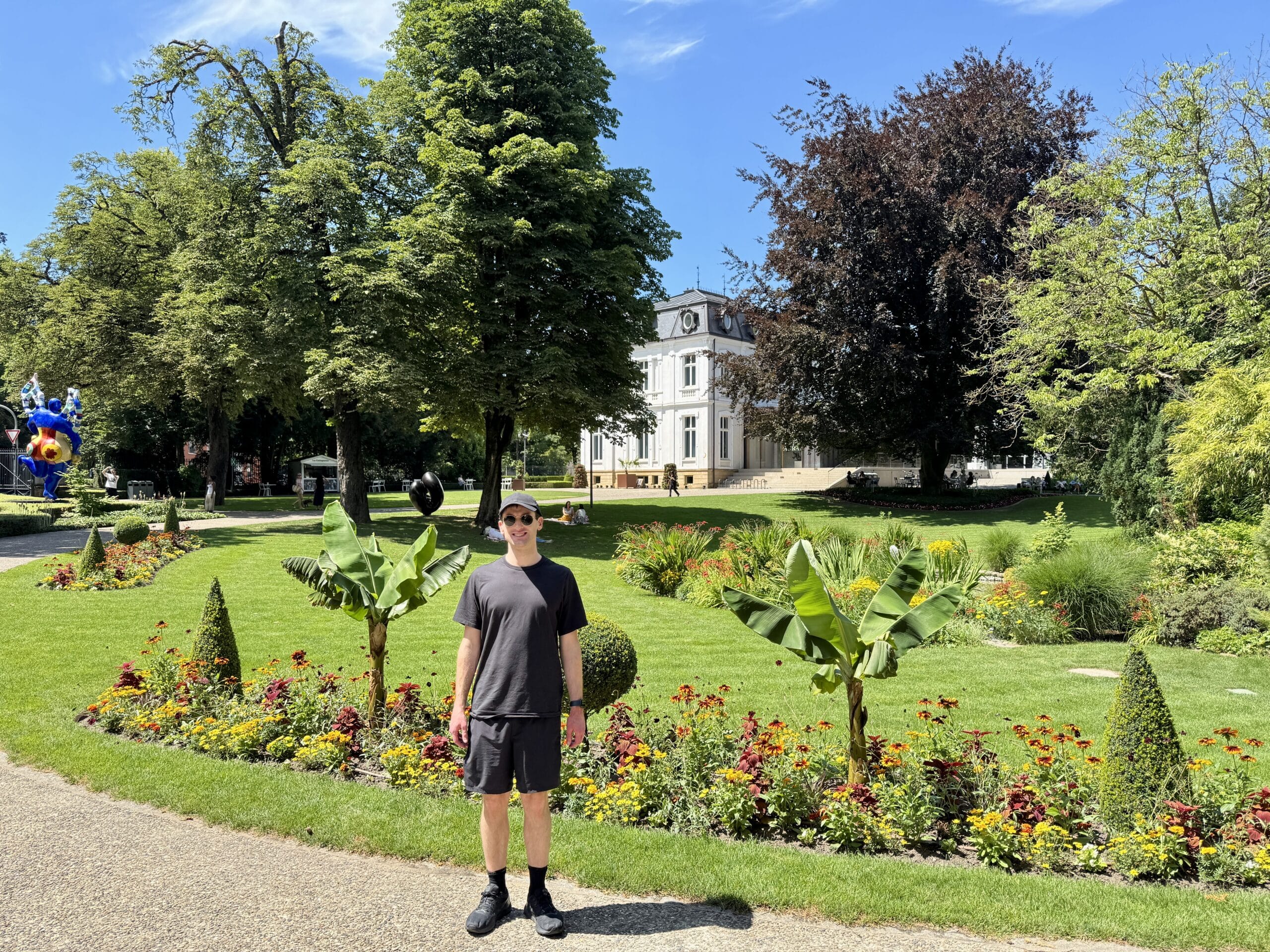 Nick in a garden.